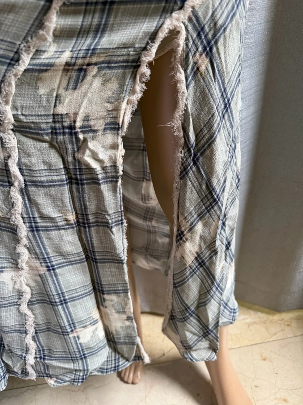 Zara Plaid Maxi Skirt small - Picture 6 of 7